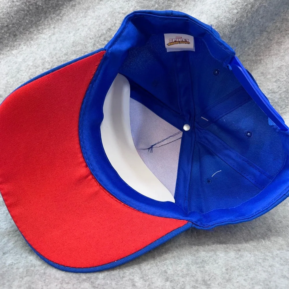 Team Spidey Kids Blue Marvel Disney Junior Baseball Cap Snapback Hat OSFM
